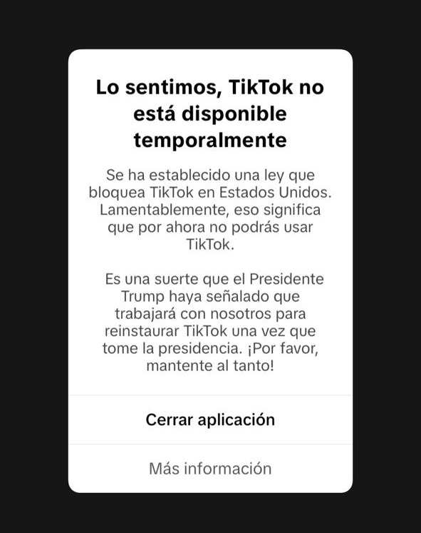 TikTok enfrenta un bloqueo en los Estados Unidos