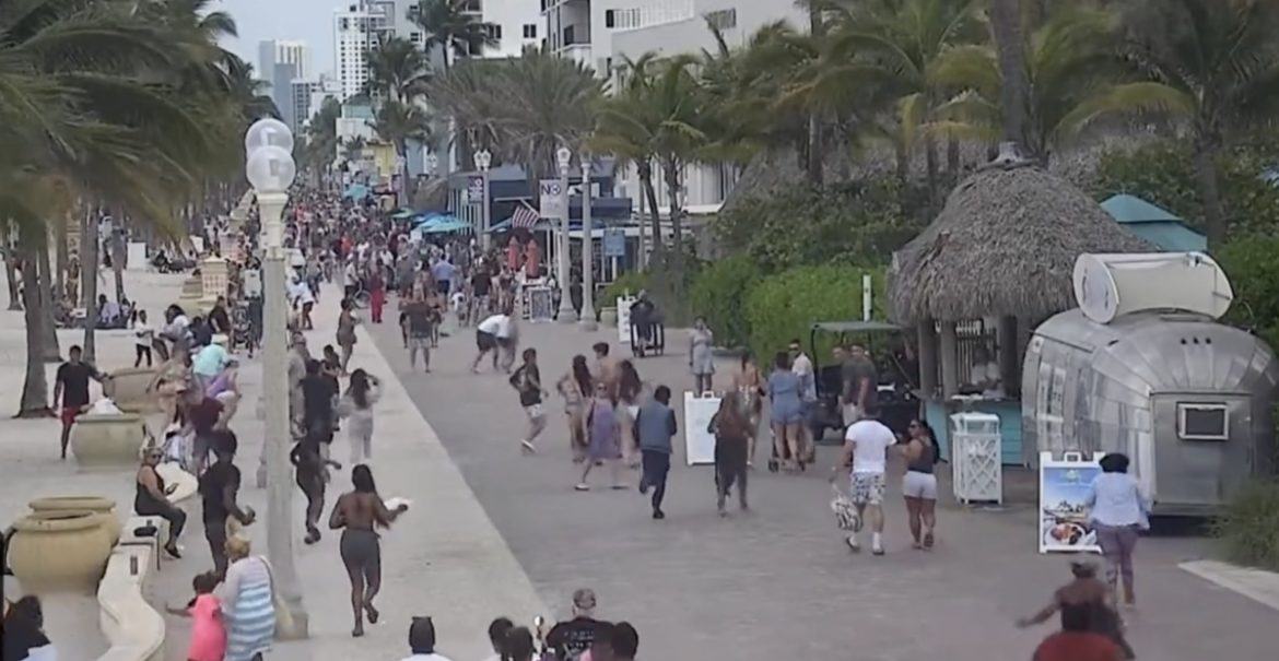 Al menos nueve heridos, incluidos menores de edad, tras un tiroteo en la playa de Hollywood, Florida