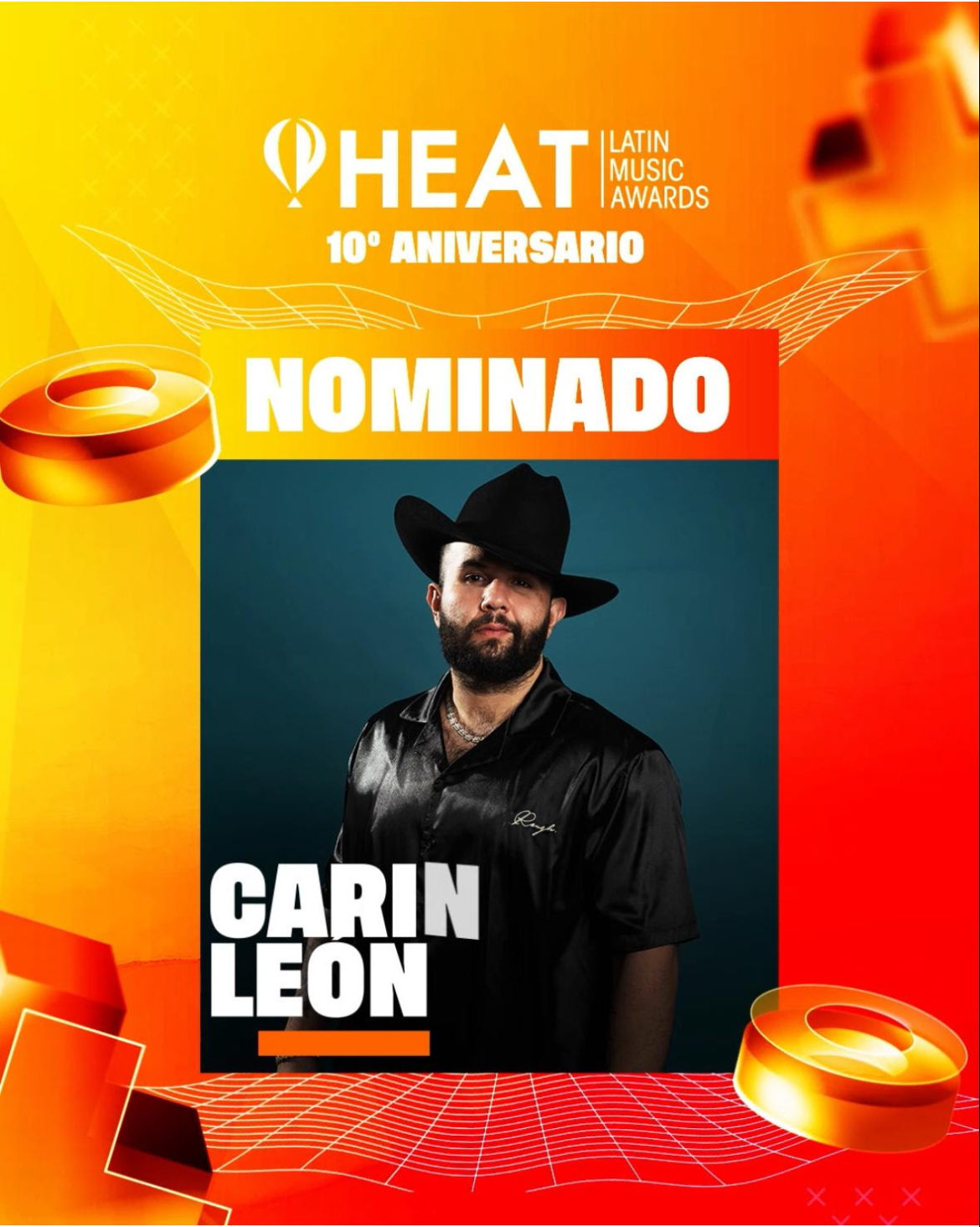 EL LEON RUGE UNA VEZ MAS ESTA VEZ CON 6 NOMINACIONES EN LOS PREMIOS HEAT LATIN MUSIC AWARDS