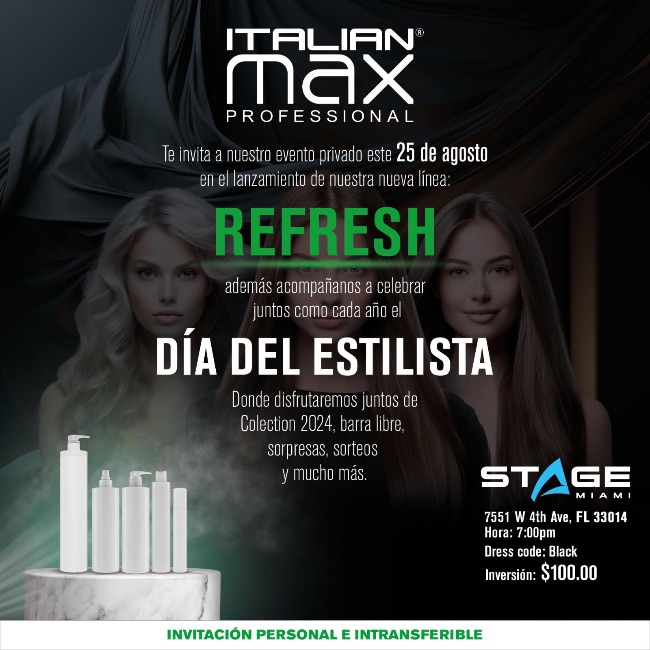 Italian Max Professional Presenta la 2da Edición del Día del Estilista en Miami