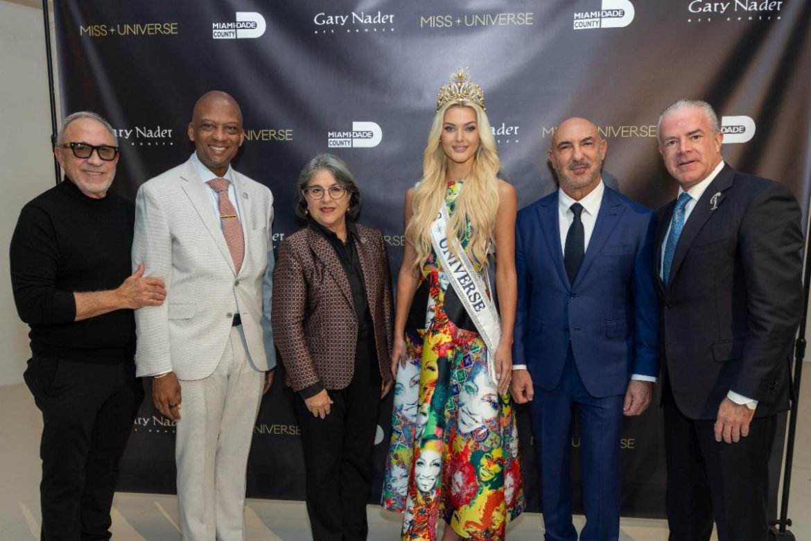 Gary Nader Art Centre recibió a Miss Universo 2024 para la entrega de las llaves de la ciudad de Miami porla Alcaldesa Daniella Levine Cava