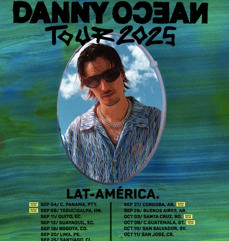 DANNY OCEAN ANUNCIA NUEVAS FECHAS PARA SU LATAM TOUR 2025