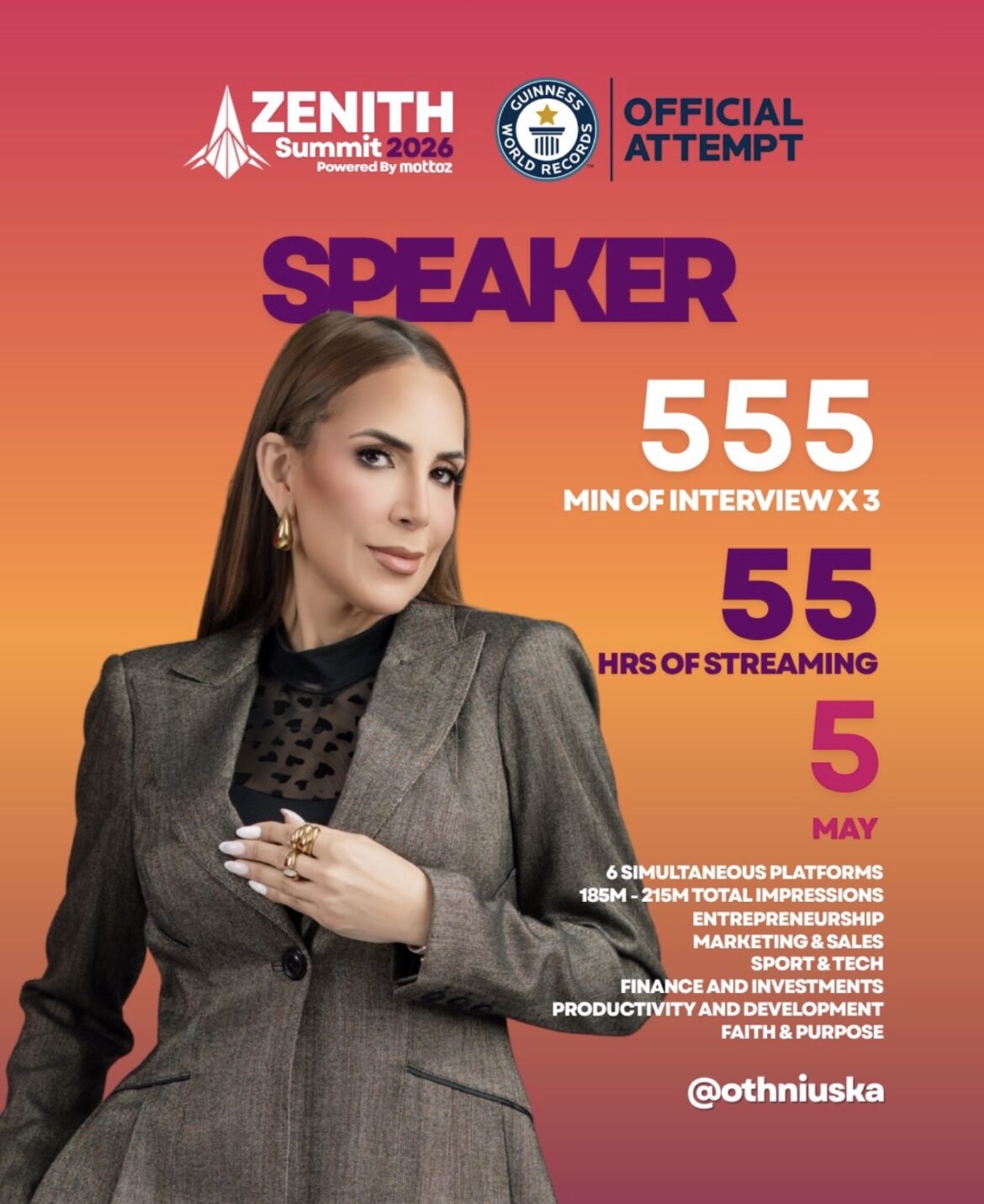 Othniuska Cedeño llega hoy a ZENITH Summit 2026 como una de las voces más influyentes del PR y la comunicación hispana