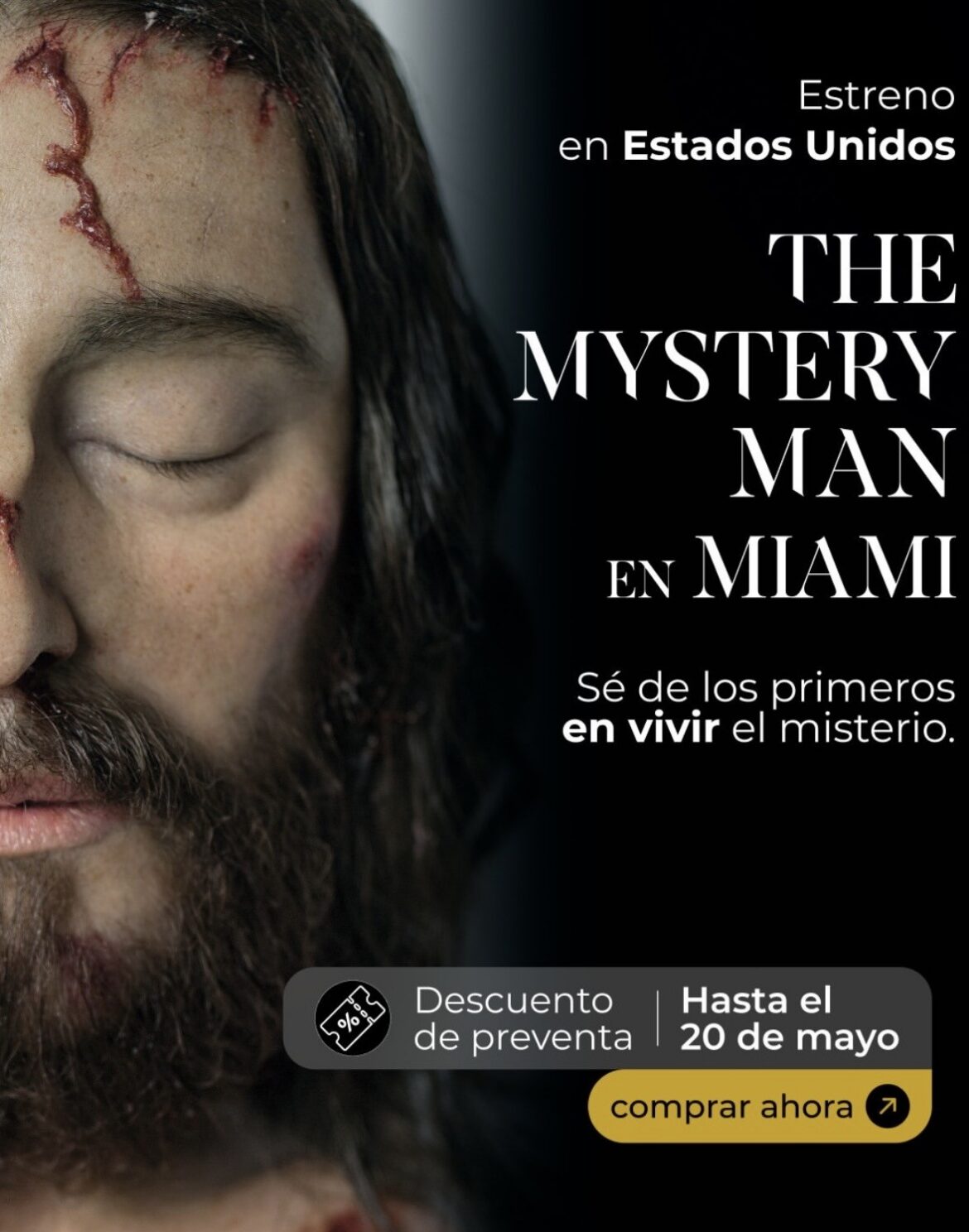 Llega a Miami “The Mystery Man”, el hombre de la Sabana Santa, la representación hiperrealista del cuerpo de Cristo