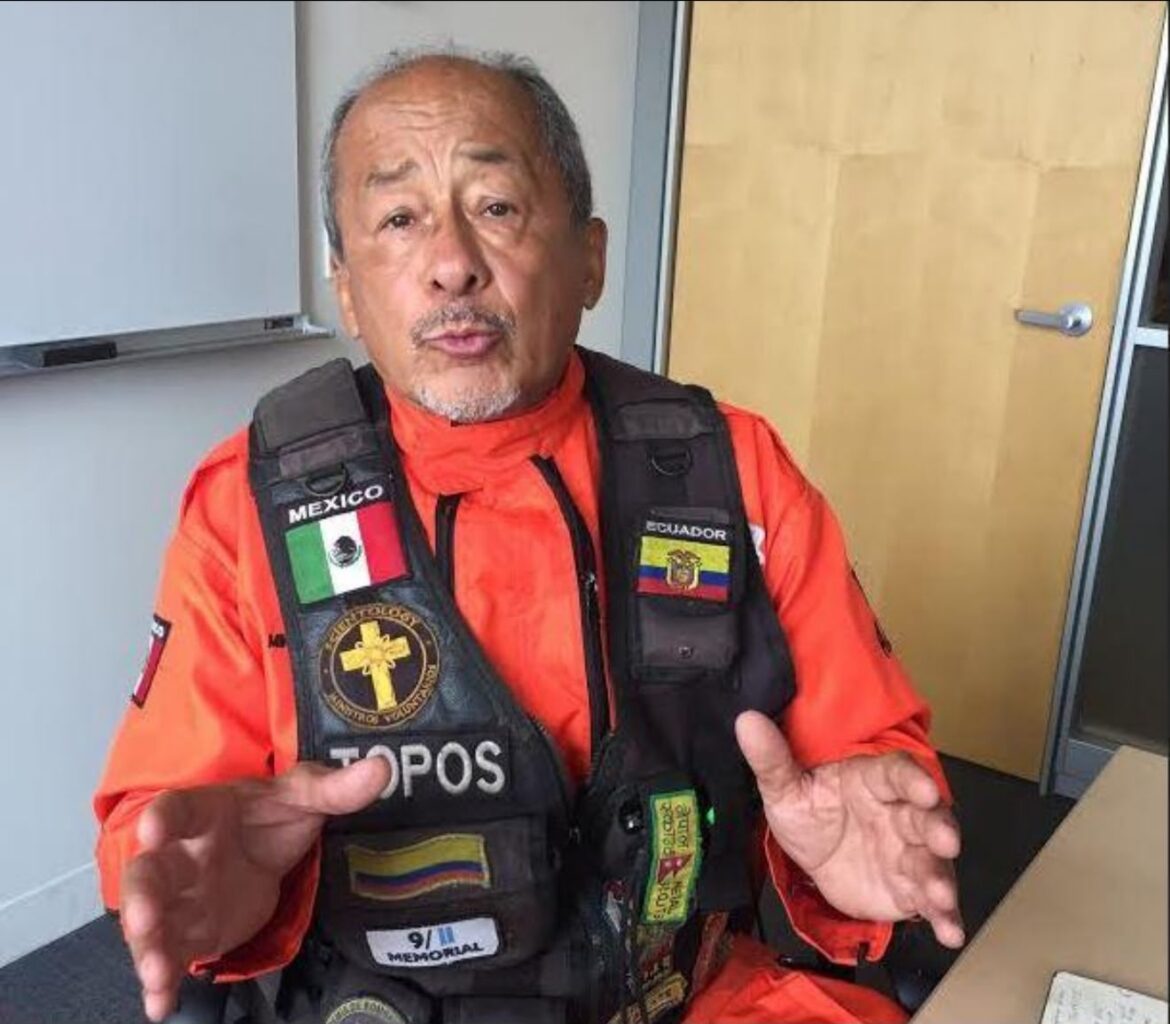 Héctor “El Chino” Méndez, el Topo Mayor de México que a sus 80 años está en Venezuela salvando vidas entre los escombros